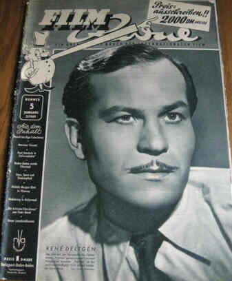 FILM REVUE magazine side cover Issue 5  1949
