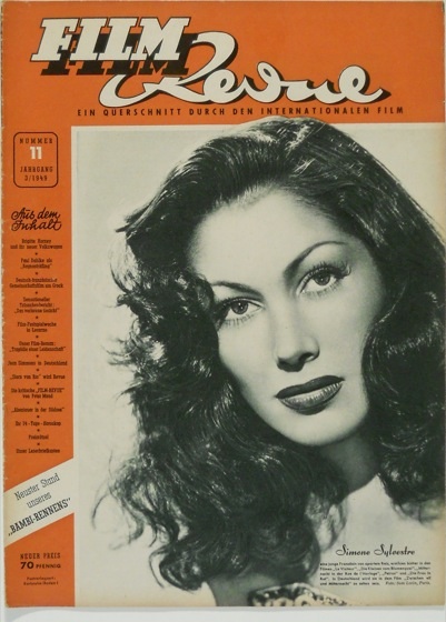 FILM REVUE magazine side cover Issue 11  1949