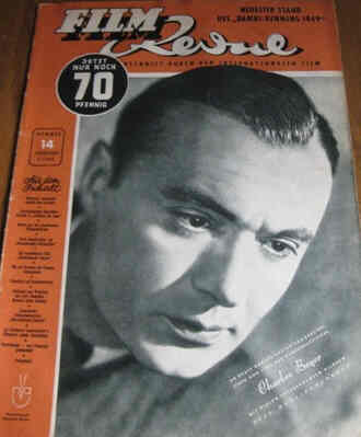 FILM REVUE magazine side cover Issue 14  1949