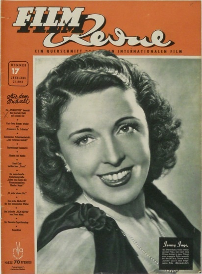 FILM REVUE magazine side cover Issue 17  1949