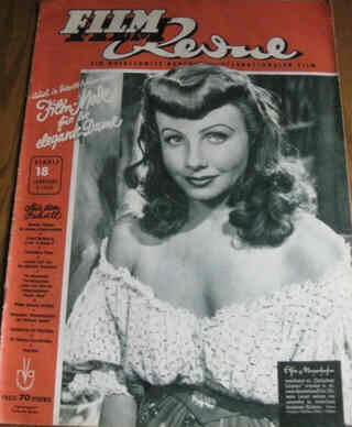 FILM REVUE magazine side cover Issue 18  1949