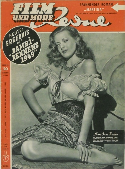 FILM REVUE magazine side cover Issue 20  1949