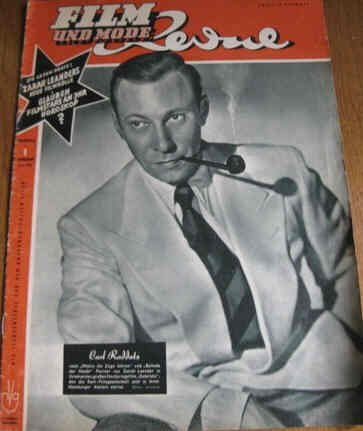 FILM REVUE magazine side cover Issue 1  1950