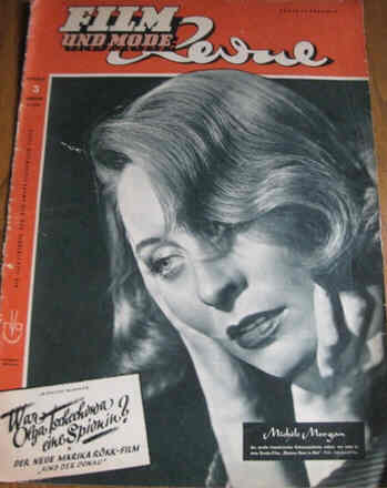 FILM REVUE magazine side cover Issue 3  1950