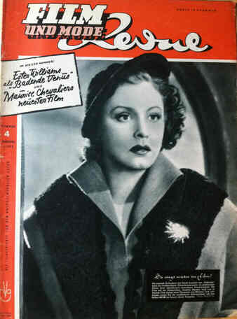 FILM REVUE magazine side cover Issue 4  1950