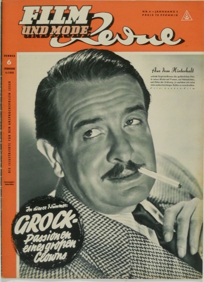 FILM REVUE magazine side cover Issue 6  1950