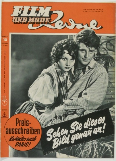 FILM REVUE magazine side cover Issue 10  1950