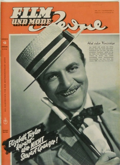 FILM REVUE magazine side cover Issue 12  1950