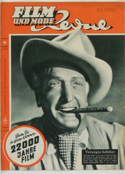FILM REVUE magazine side cover Issue 13  1950