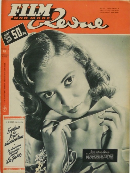 FILM REVUE magazine side cover Issue 15  1950