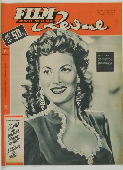 FILM REVUE magazine side cover Issue 16  1950