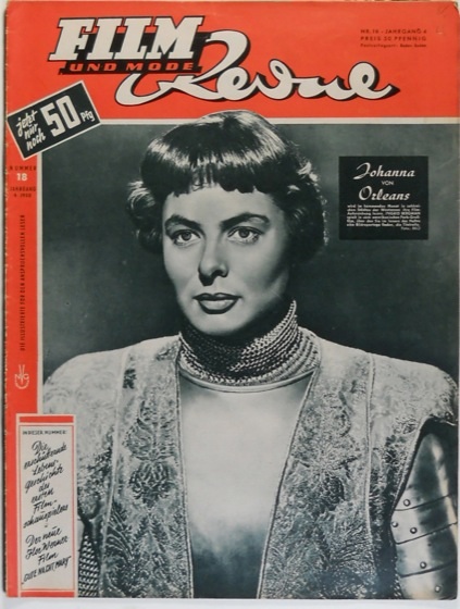 FILM REVUE magazine side cover Issue 18  1950