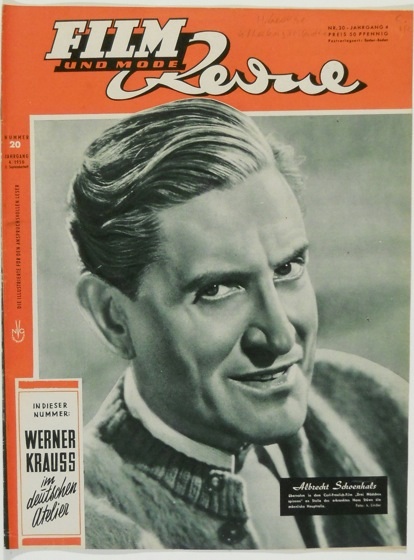 FILM REVUE magazine side cover Issue 20  1950