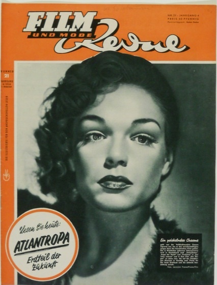 FILM REVUE magazine side cover Issue 21  1950