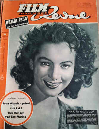 FILM REVUE magazine side cover Issue 25  1950