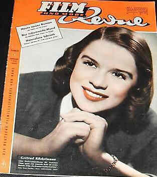 FILM REVUE magazine side cover Issue 1  1953