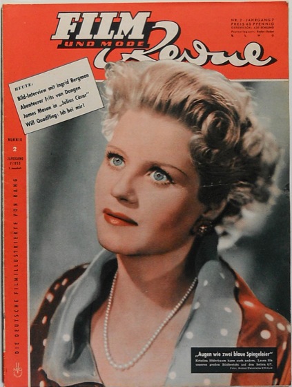 FILM REVUE magazine side cover Issue 2  1953