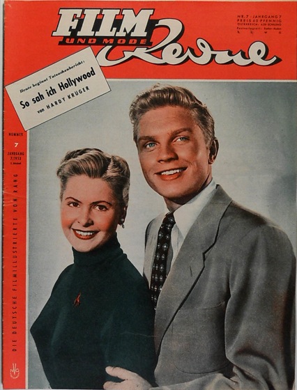 FILM REVUE magazine side cover Issue 7  1953
