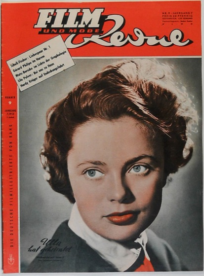 FILM REVUE magazine side cover Issue 9  1953