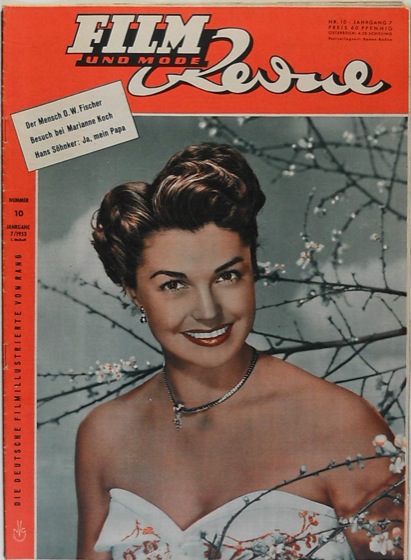 FILM REVUE magazine side cover Issue 10  1953