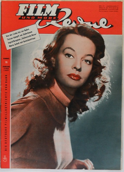 FILM REVUE magazine side cover Issue 11  1953