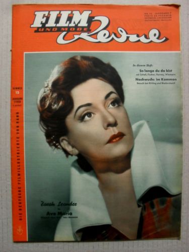 FILM REVUE magazine side cover Issue 15  1953