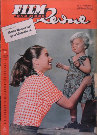 FILM REVUE magazine side cover Issue 16  1953