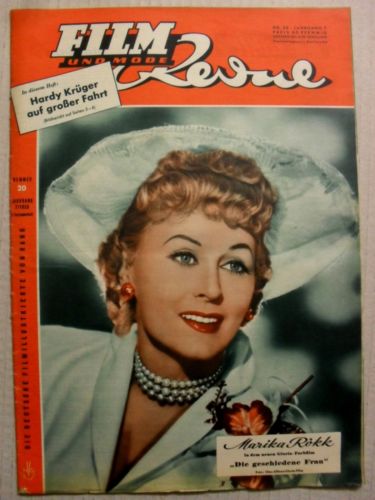 FILM REVUE magazine side cover Issue 20  1953