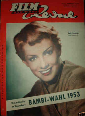 FILM REVUE magazine side cover Issue 23  1953