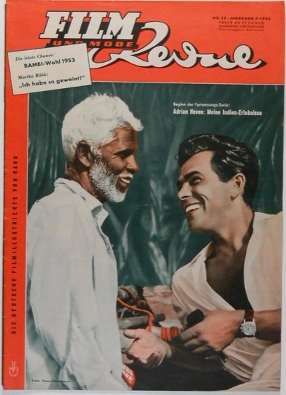 FILM REVUE magazine side cover Issue 25  1953