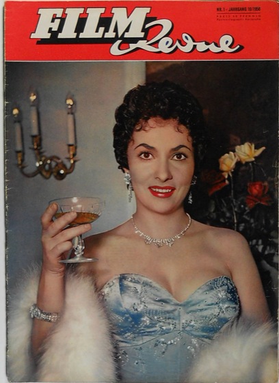 FILM REVUE magazine side cover Issue 1  1956