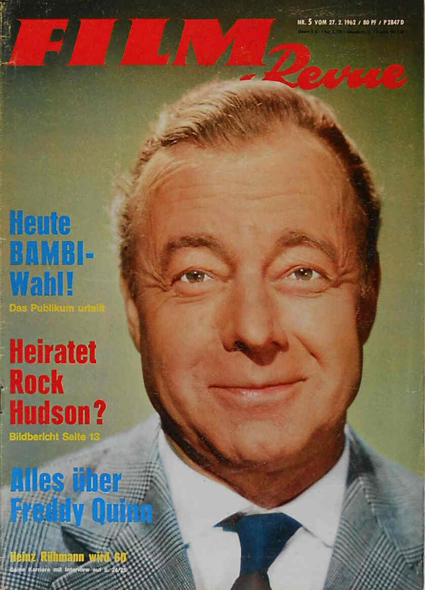 FILM REVUE magazine side cover Issue 5  1962