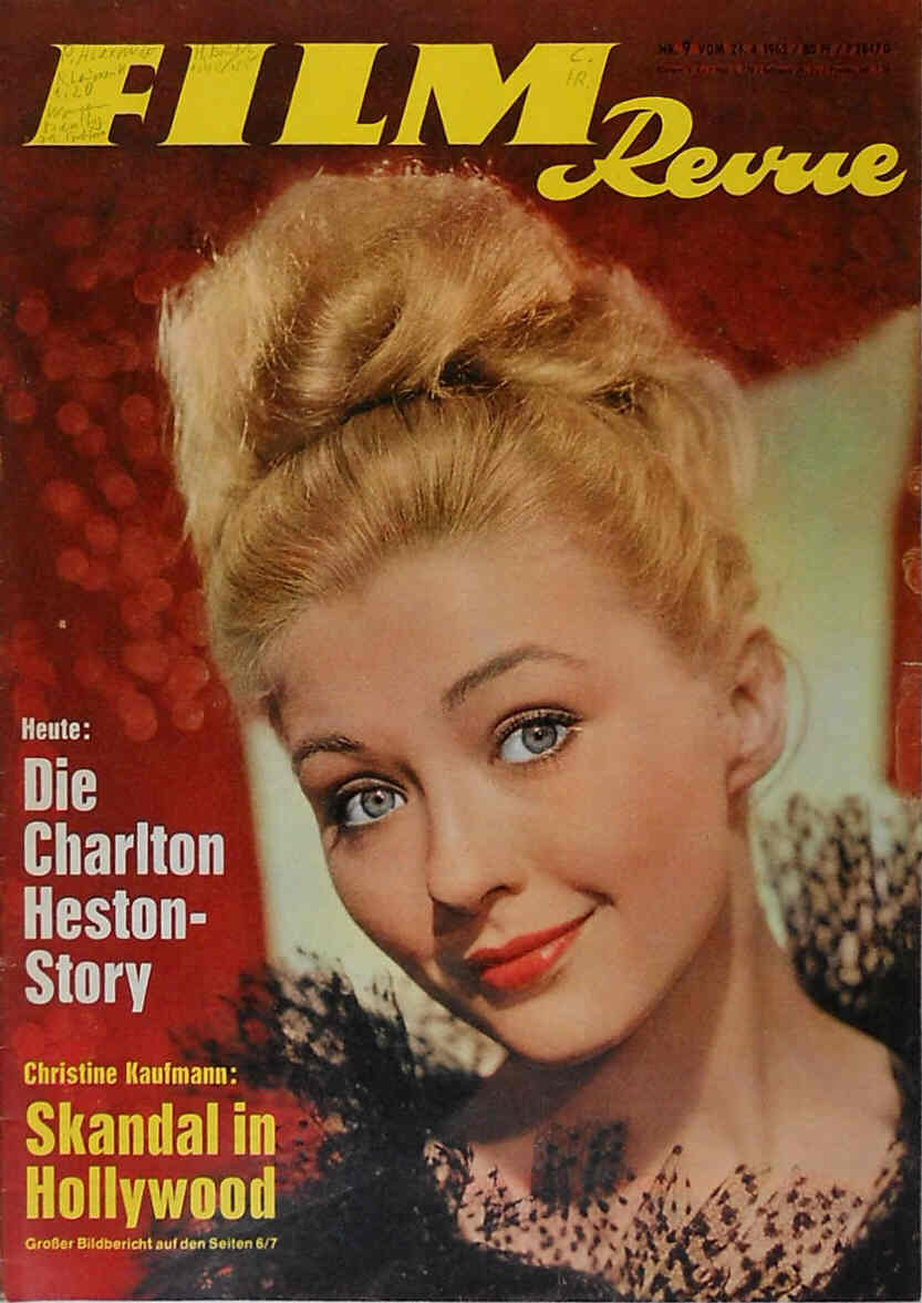 FILM REVUE magazine side cover Issue 9  1962