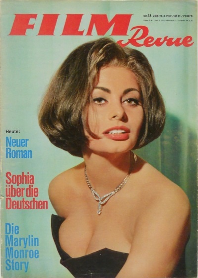 FILM REVUE magazine side cover Issue 18  1962