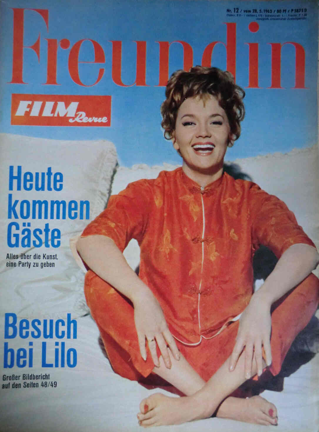 FILM REVUE magazine side cover Issue 12 28 May 1963