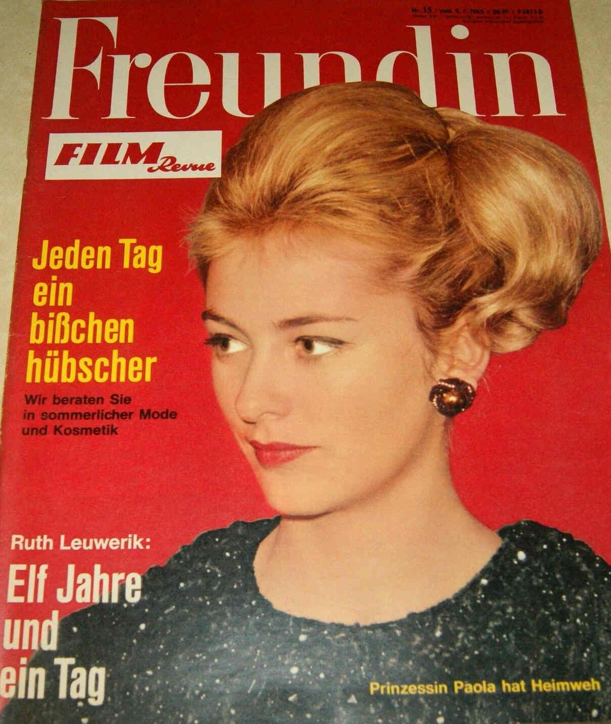 FILM REVUE magazine side cover Issue 15  1963