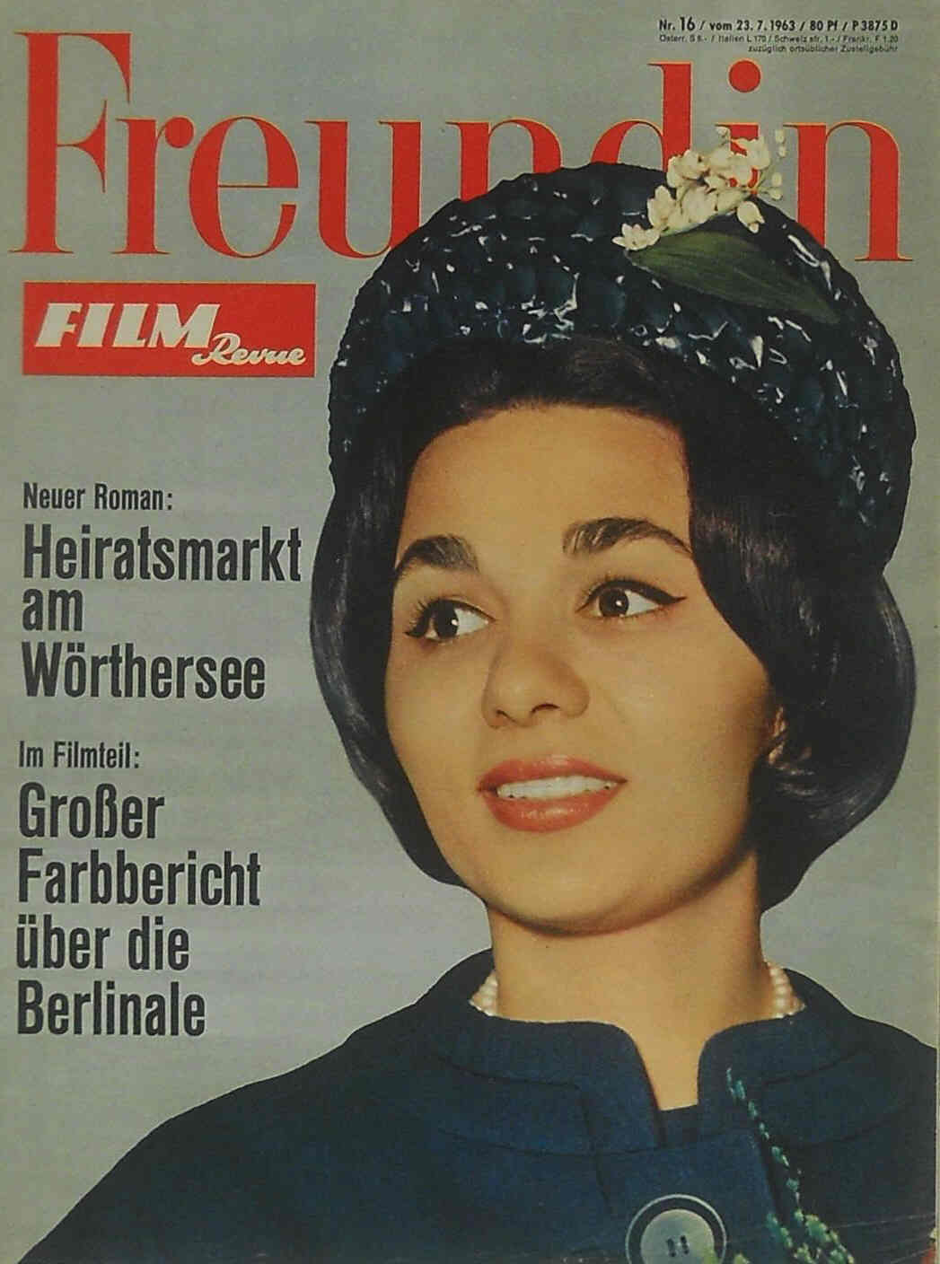 FILM REVUE magazine side cover Issue 16  1963