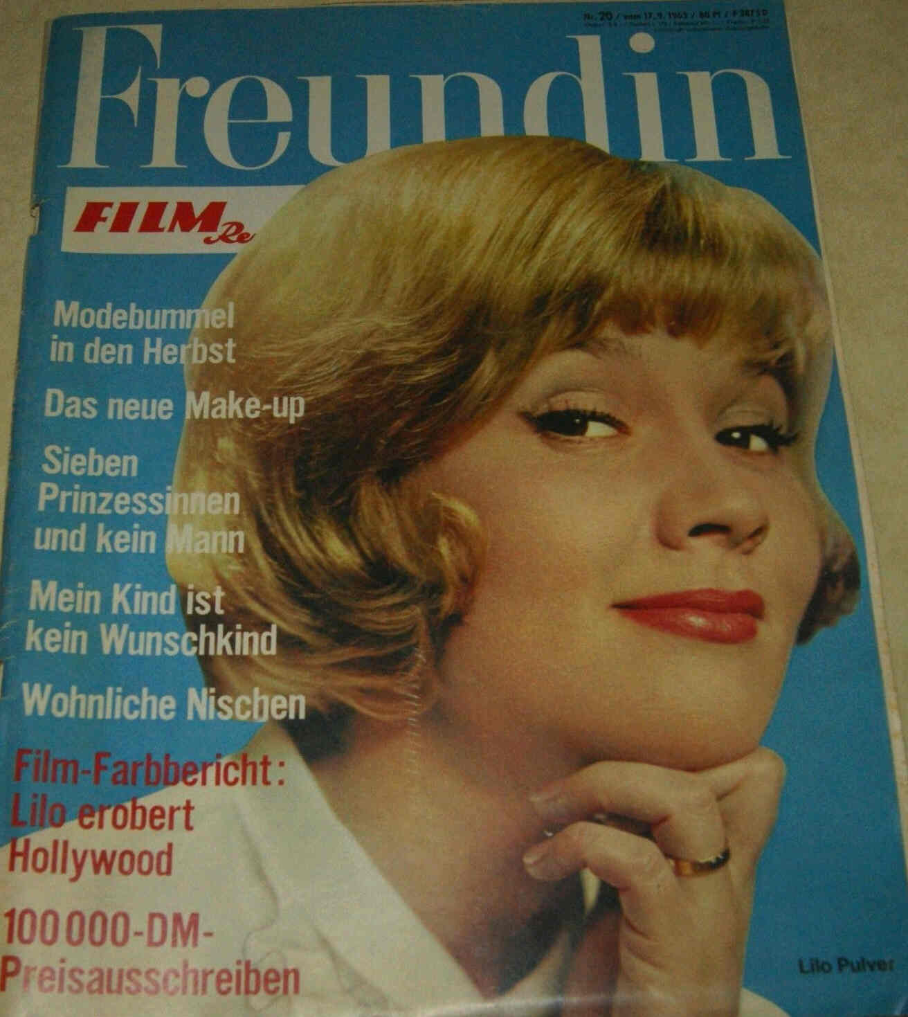 FILM REVUE magazine side cover Issue 20  1963