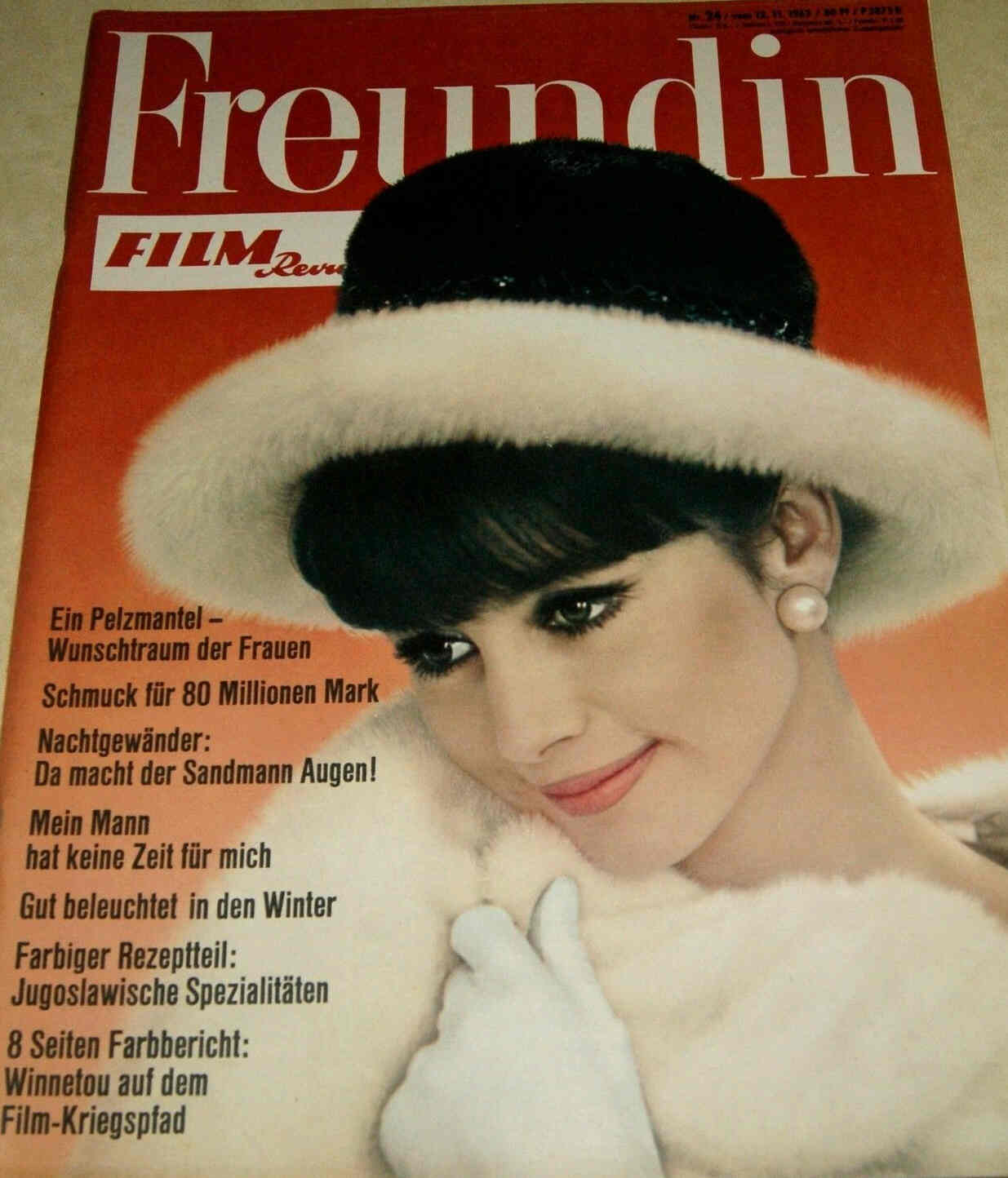 FILM REVUE magazine side cover Issue 24  1963