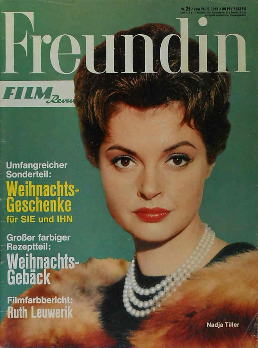 FILM REVUE magazine side cover Issue 25  1963