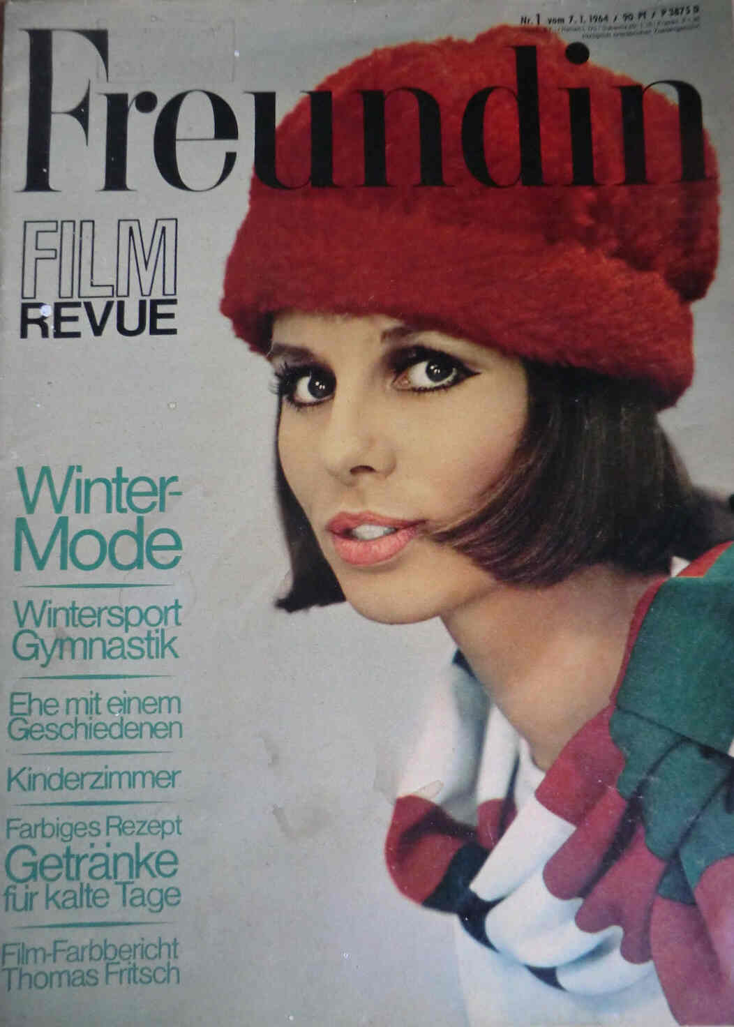 FILM REVUE magazine side cover Issue 1 7 January 1964