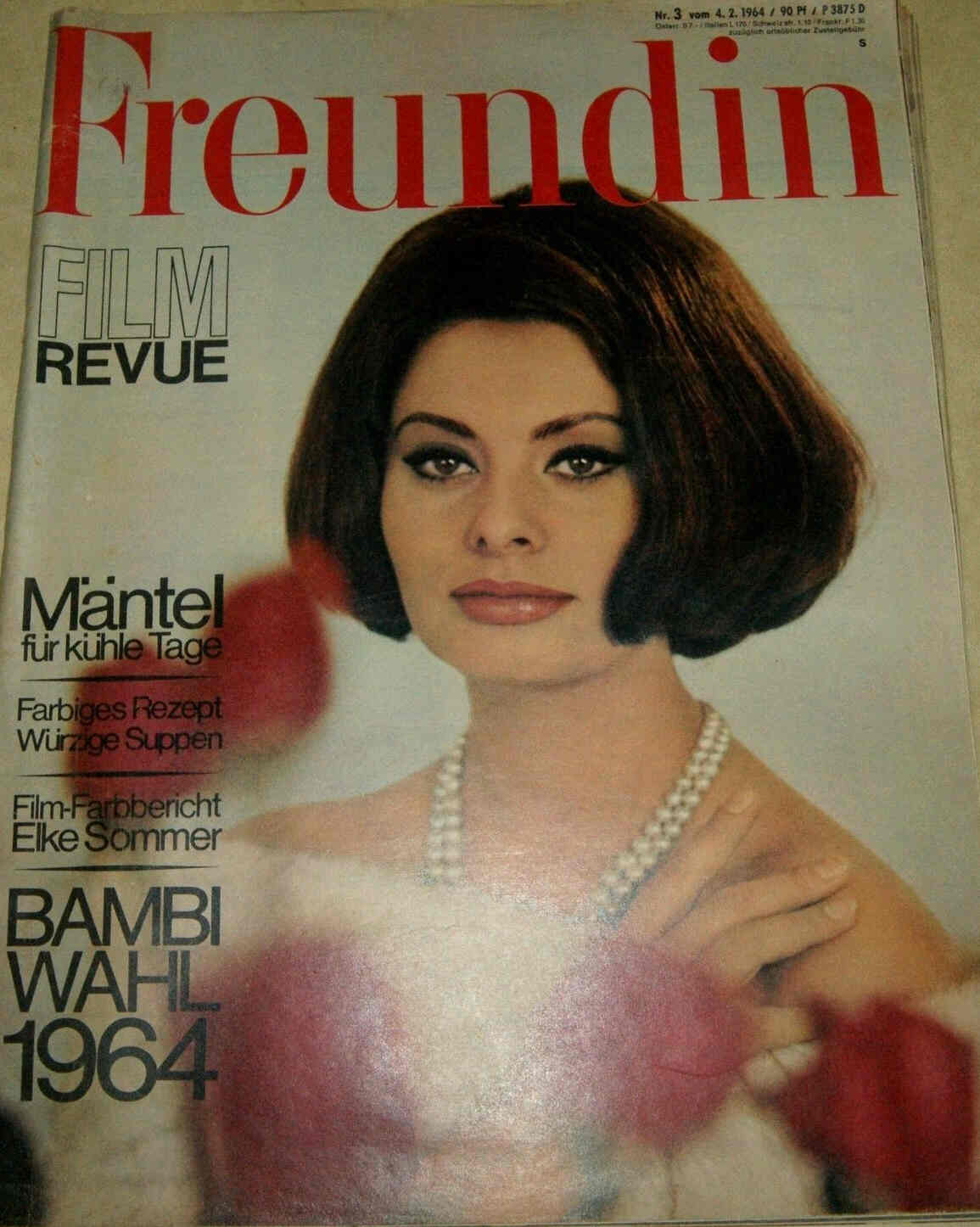 FILM REVUE magazine side cover Issue 3  1964