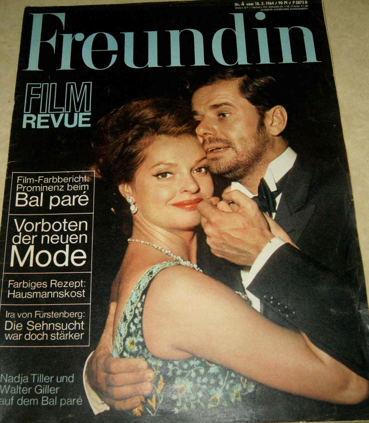 FILM REVUE magazine side cover Issue 4  1964