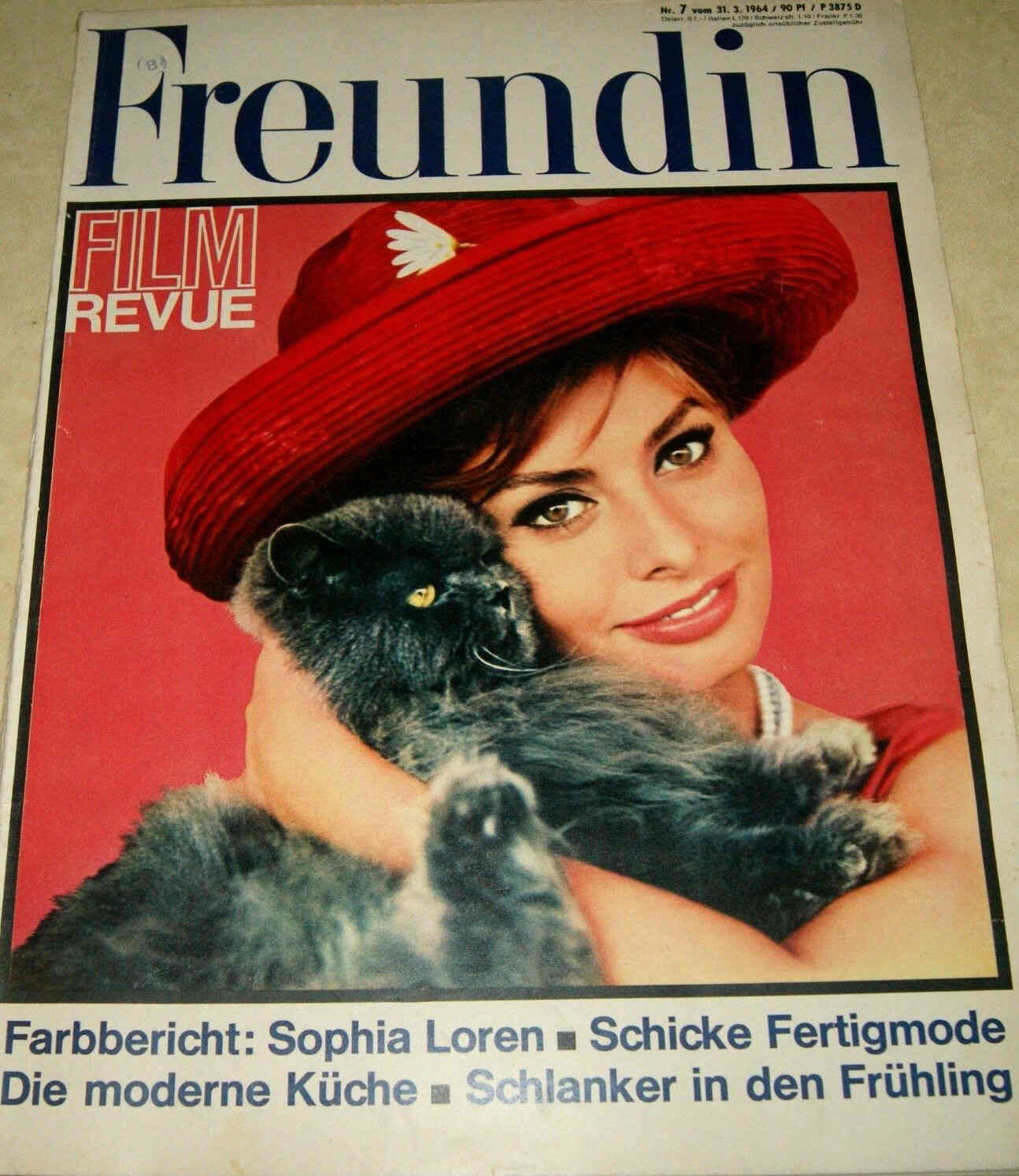 FILM REVUE magazine side cover Issue 7  1964