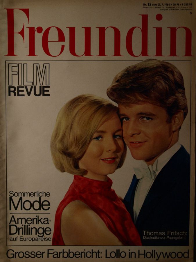 FILM REVUE magazine side cover Issue 15  1964