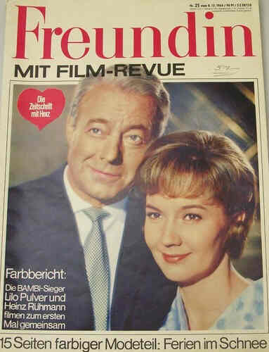 FILM REVUE magazine side cover Issue 25  1964