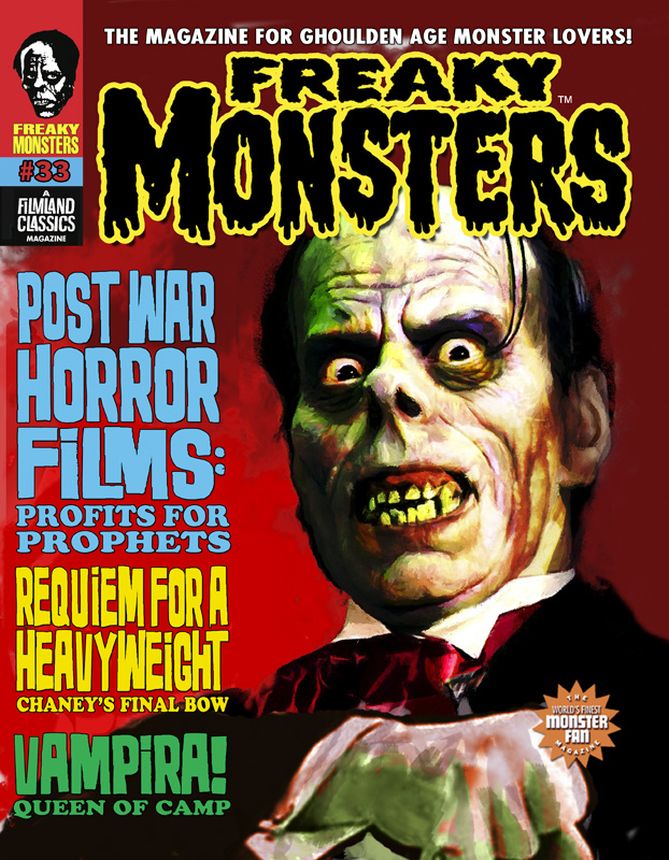 FREAKY MONSTERS magazine side cover Issue 33   2021