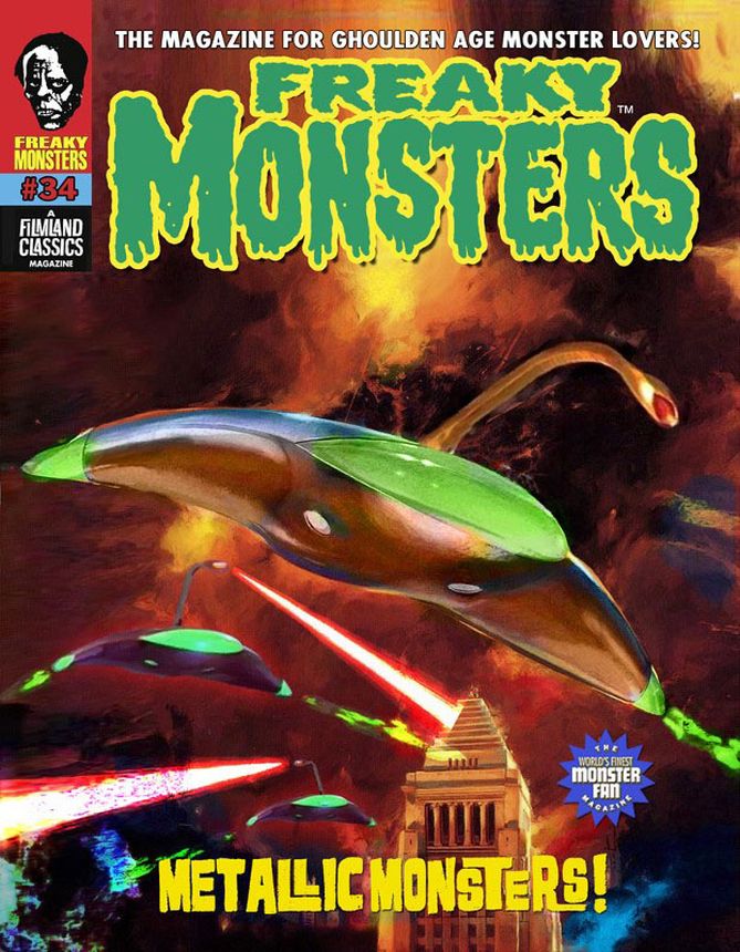 FREAKY MONSTERS magazine side cover Issue 34   2021
