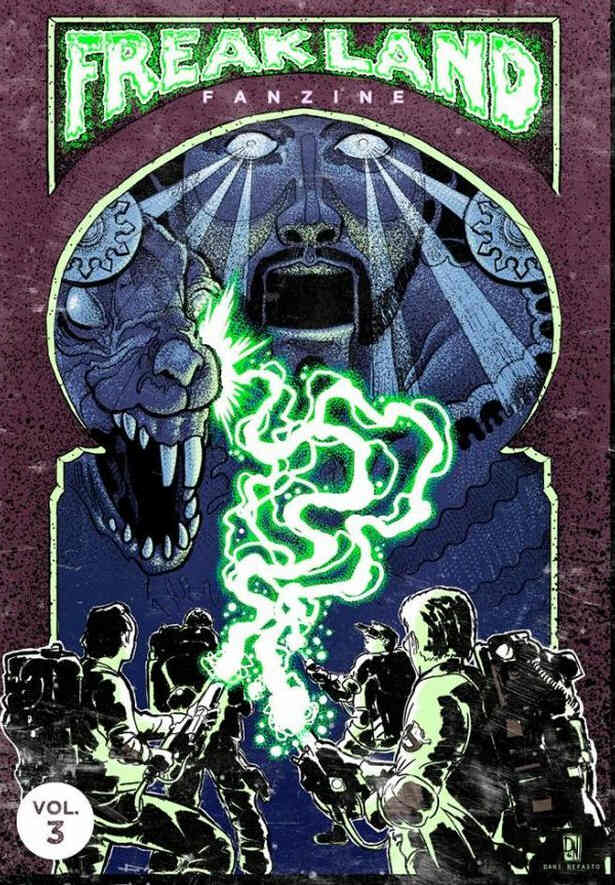 FREAKLAND FANZINE magazine side cover Issue 3   