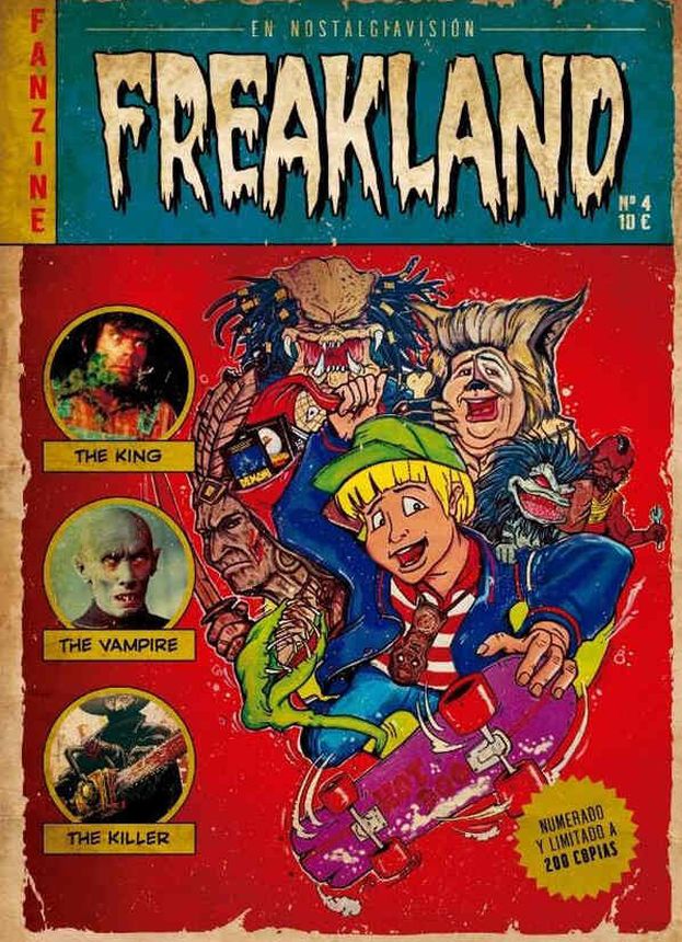FREAKLAND FANZINE magazine side cover Issue 4   